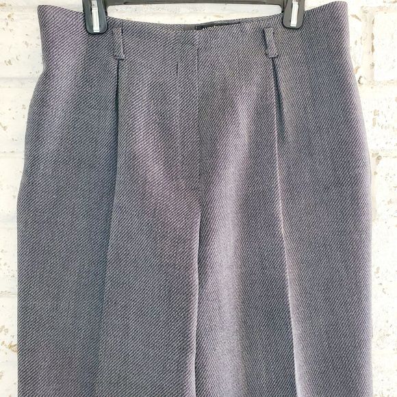 VTG Liz Claiborne 100% Wool Oversize Pleated Pants Trousers High Rise SZ 14P - Picture 3 of 15